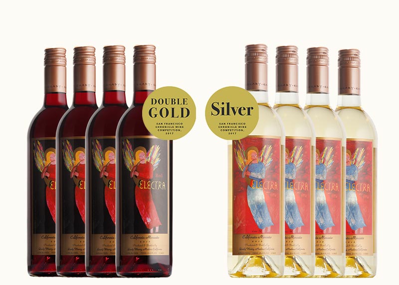 Spring April Electra Wine Club Release 2017 SF Chronicle Wine Competition Medal Winners Red Electra Moscato Electra Moscato