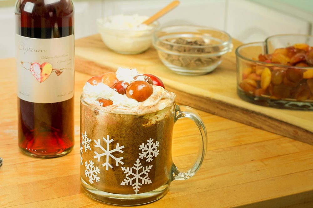 Hot Chocolate Cocktail with Elysium