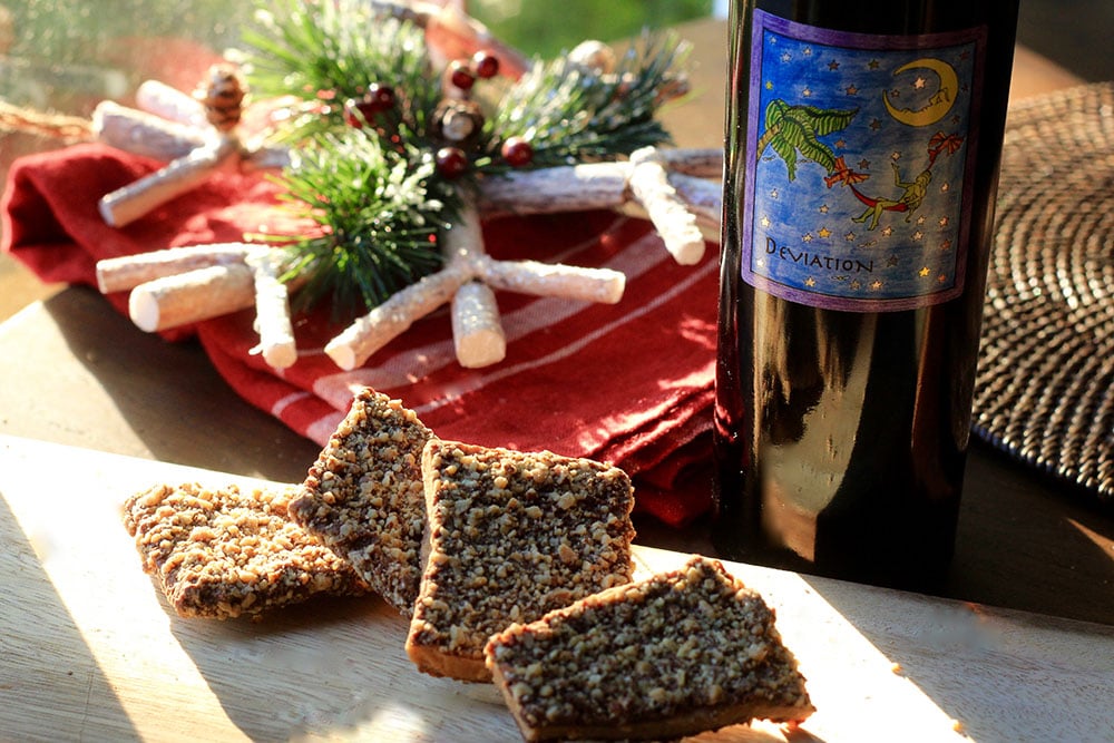 Holiday Toffee with Deviation Dessert Wine