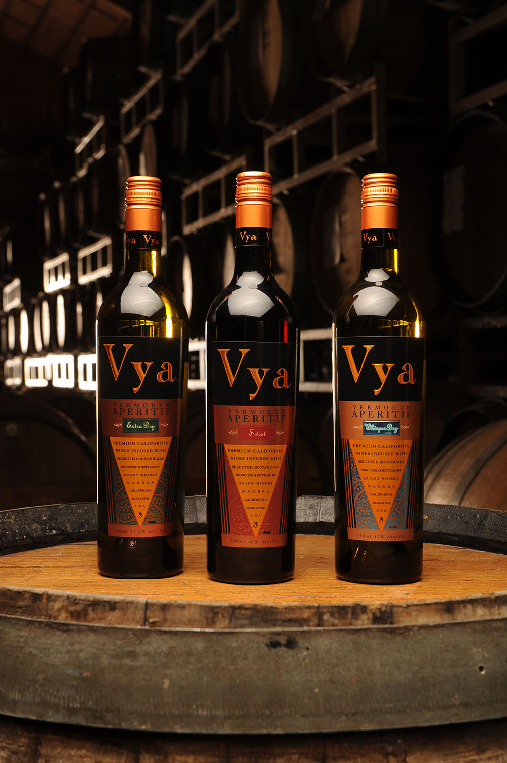 Vya Vermouth Bottles - Extra Dry, Whisper and Sweet