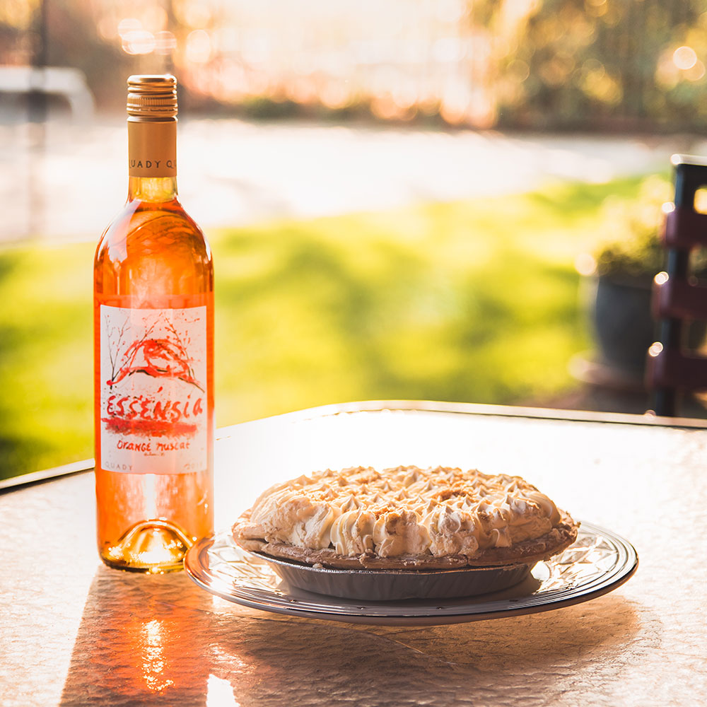 Banana Cream Pie Recipe Pairing with Essensia Orange Muscat Dessert Wine