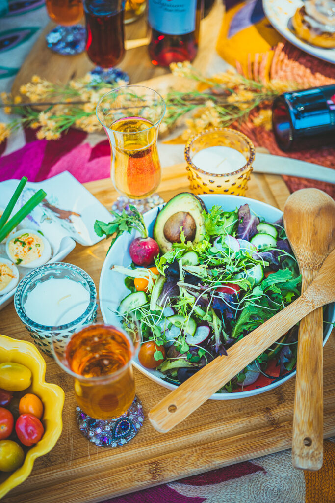 Spring brunch idea - green salad