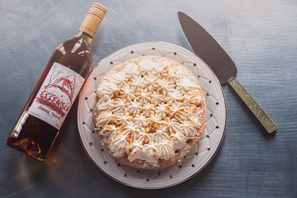 Banana Cream Pie with Essensia Orange Muscat