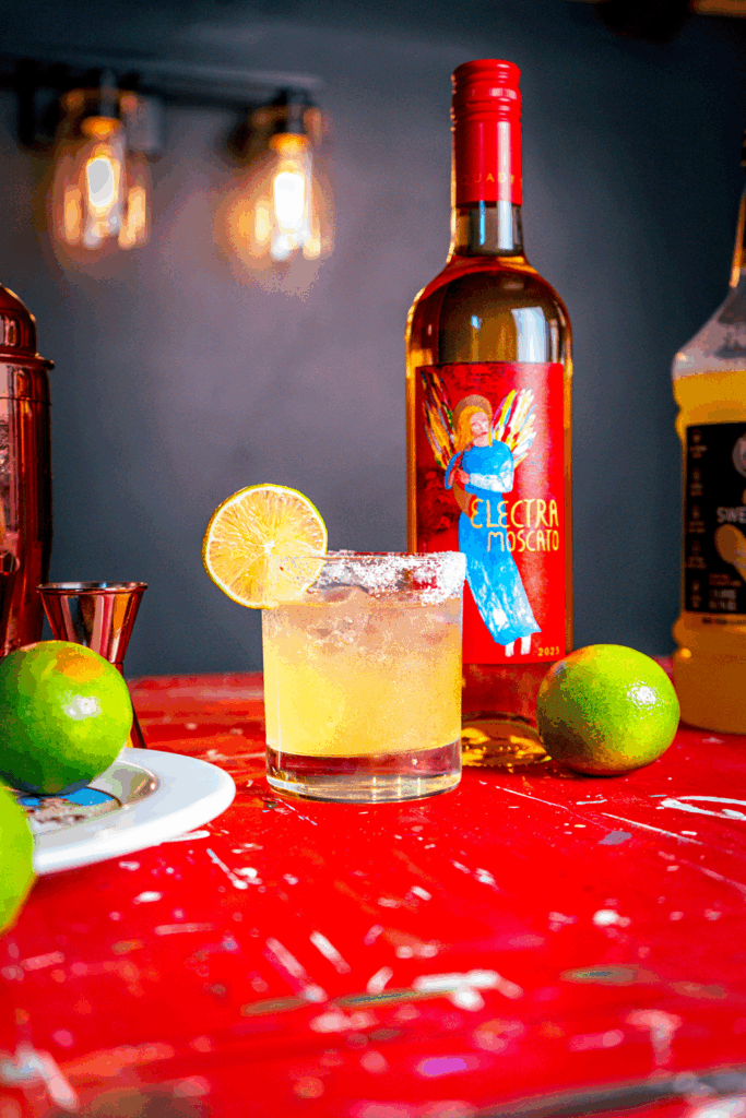 Lime Time sweet & sour cocktail with Electra Moscato