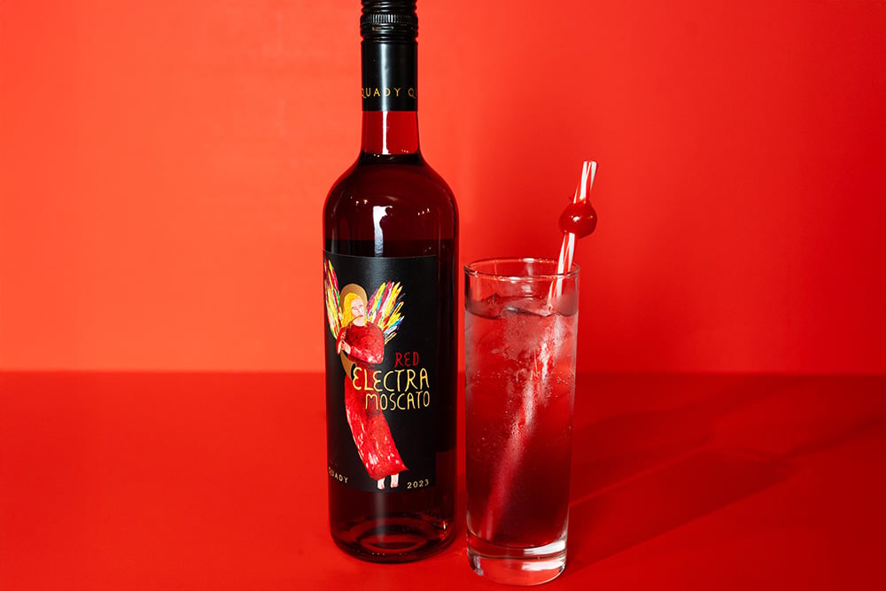 Cherry Bomb Moscato Spritzer